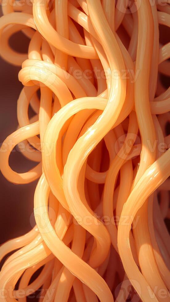 Abstract orange background with tangled strands photo