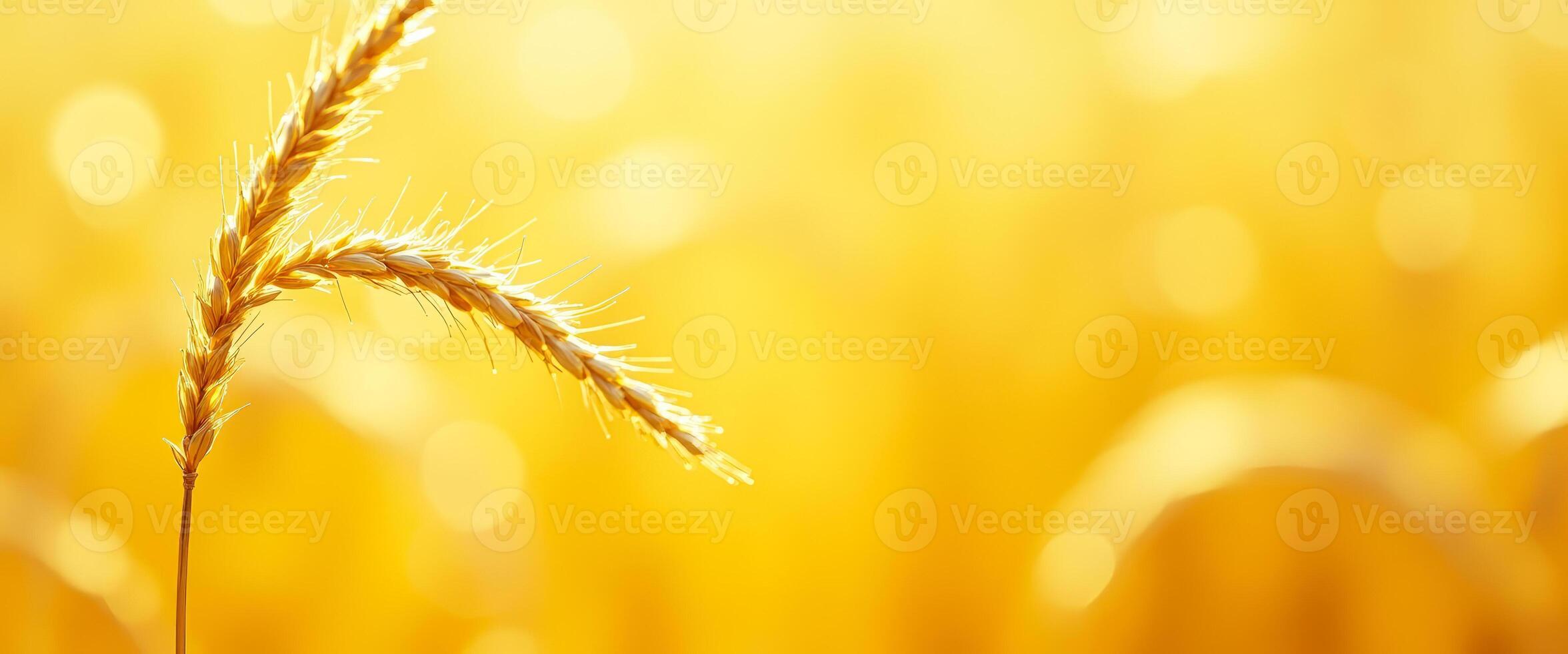 Golden Wheat in a Field of Sunshine photo