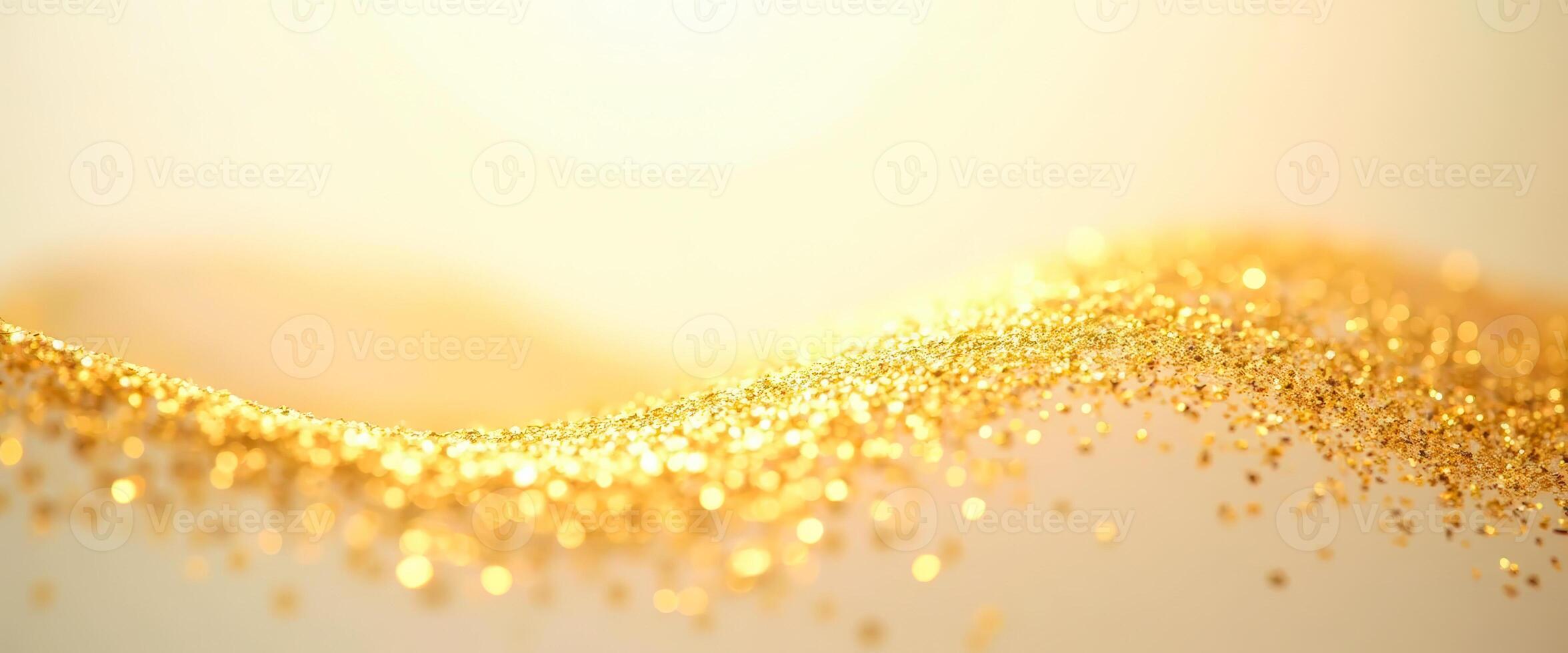 Golden Glitter Abstract Background photo