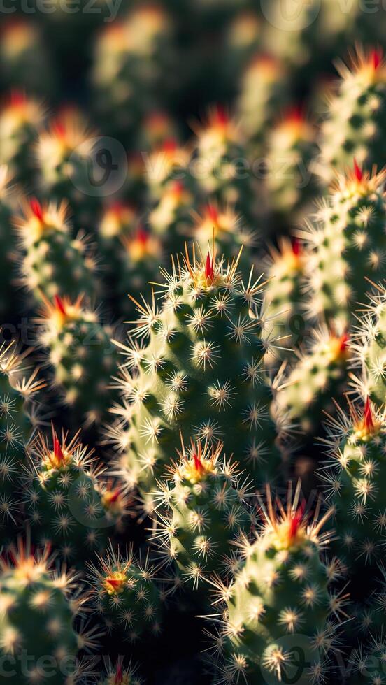Close-up of a prickly pear cactus photo