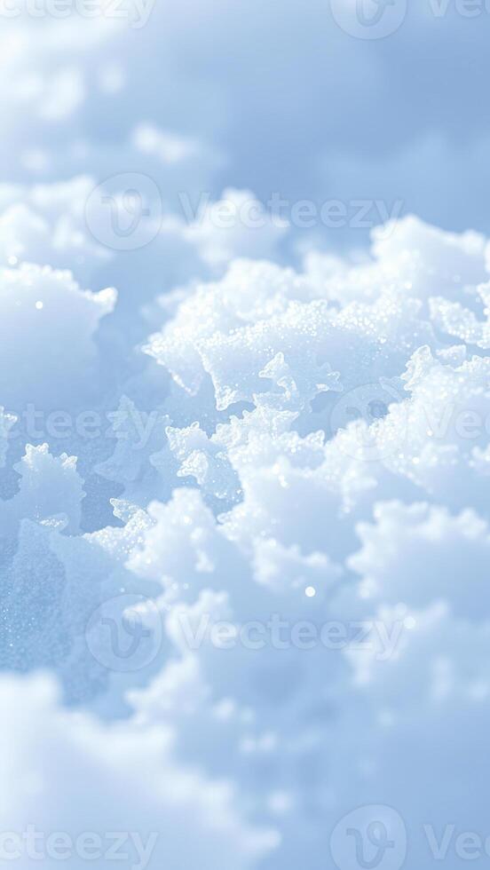 Close Up of Ice Crystals in Winter photo