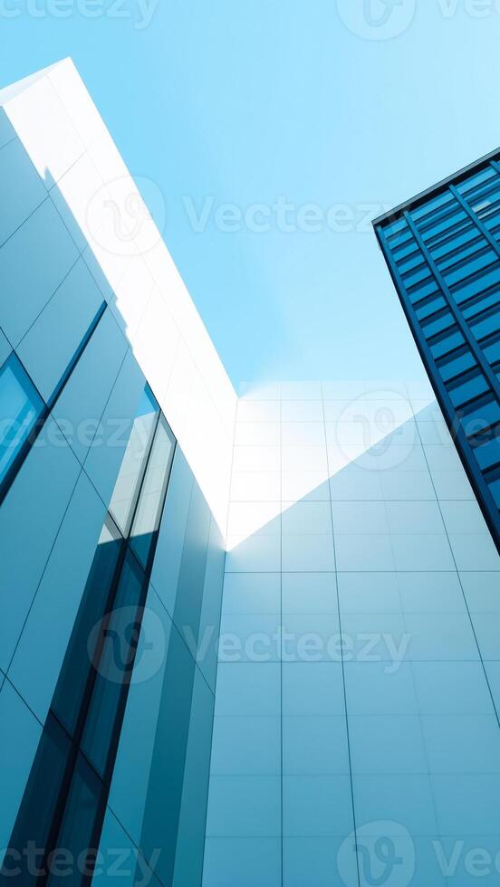 Abstract Architectural Detail of Modern Office Building photo