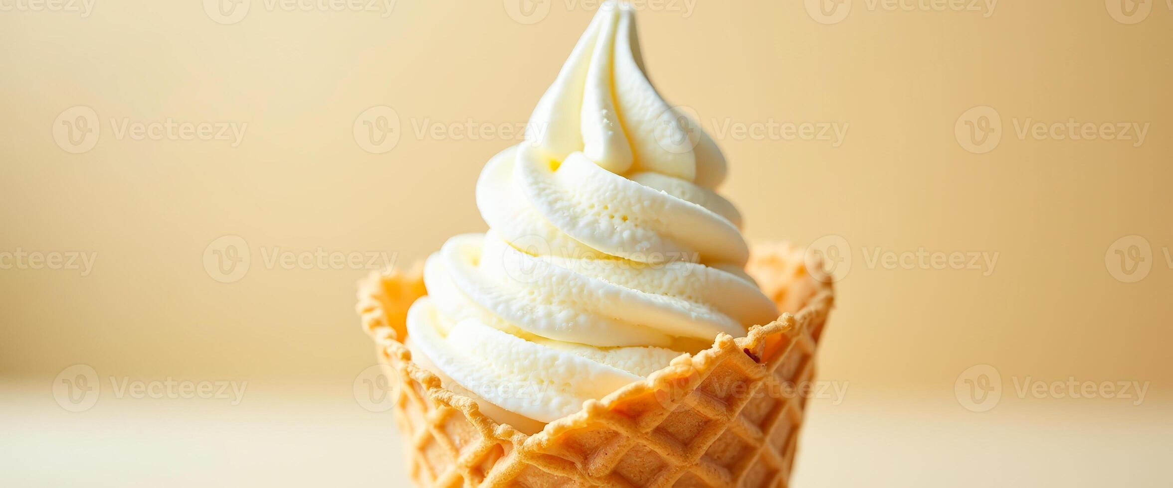 Soft Serve Ice Cream Cone photo