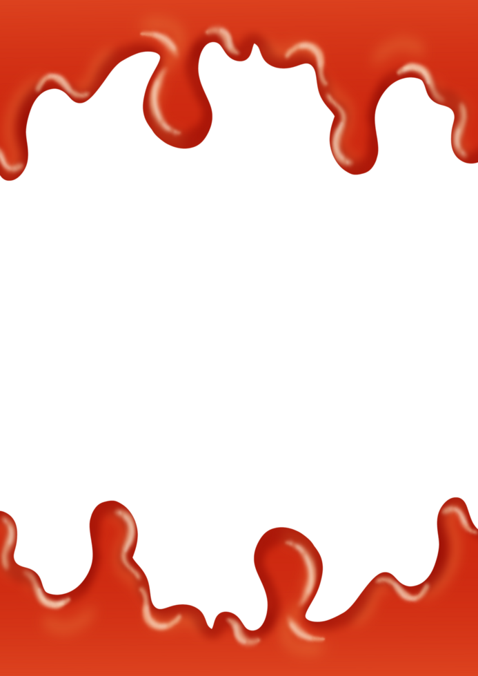 A black and red frame with a hole in it png