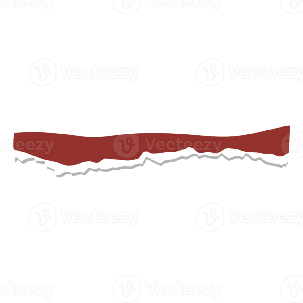 A red and white striped piece of paper png