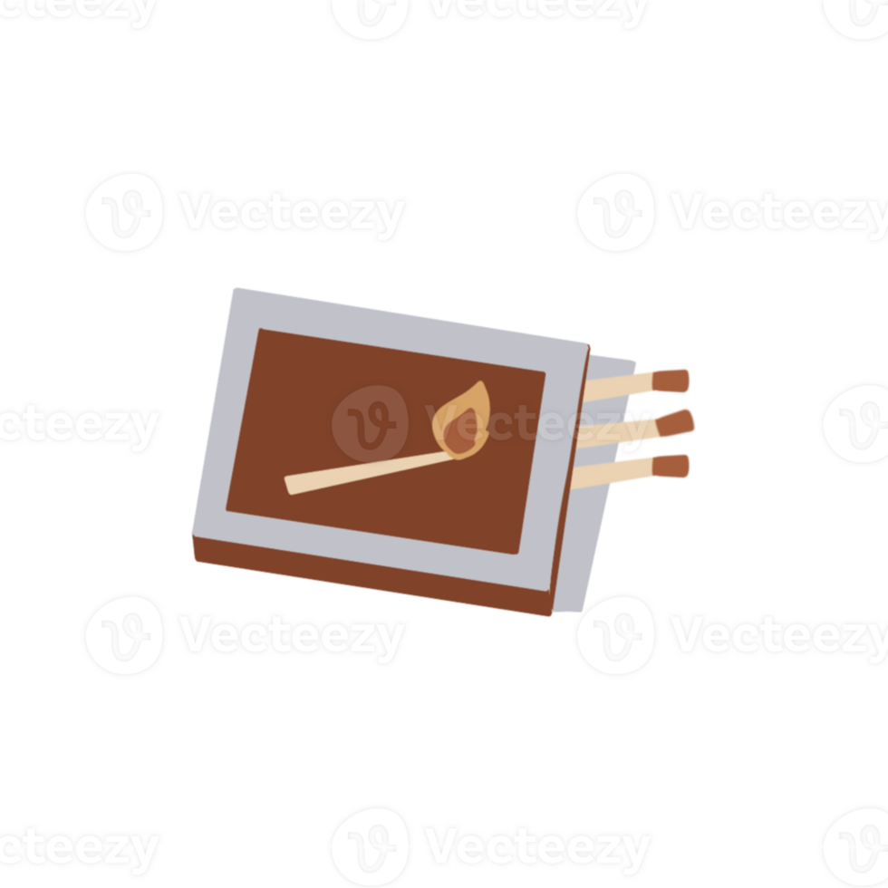 A matchstick and a match in a box png