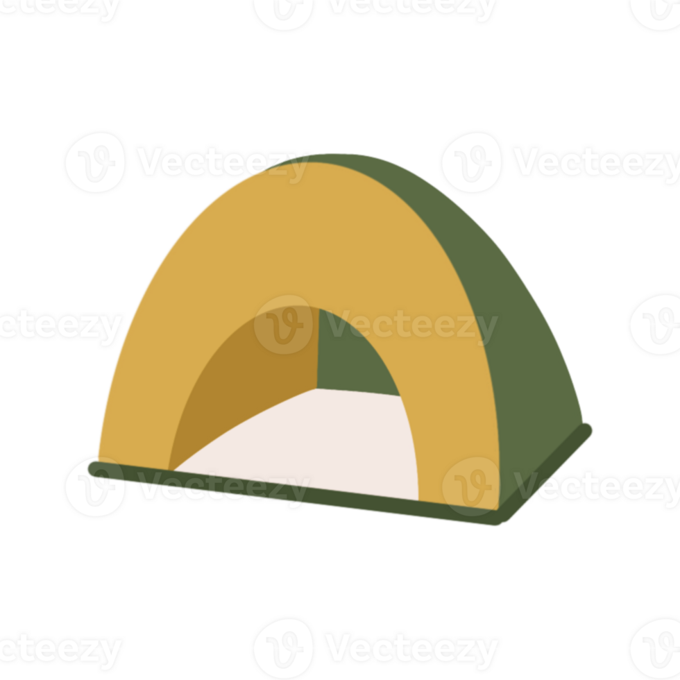 A tent with a green and yellow color png
