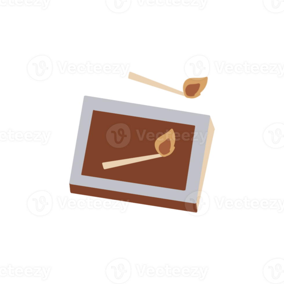 Matchstick icon with a box and matches png