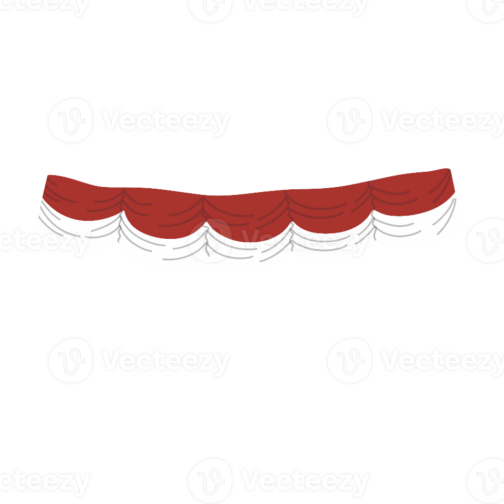 A red and white striped scarf png