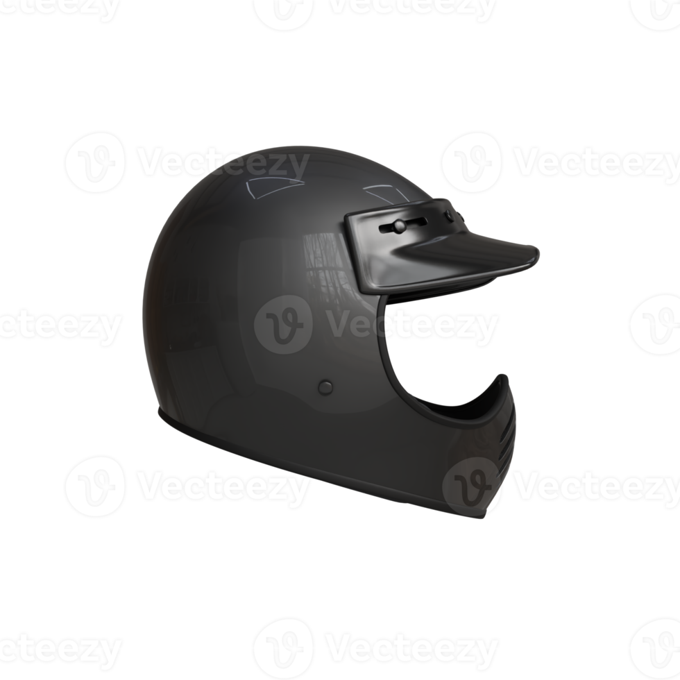 3d Render of Motorcycle Helmet png