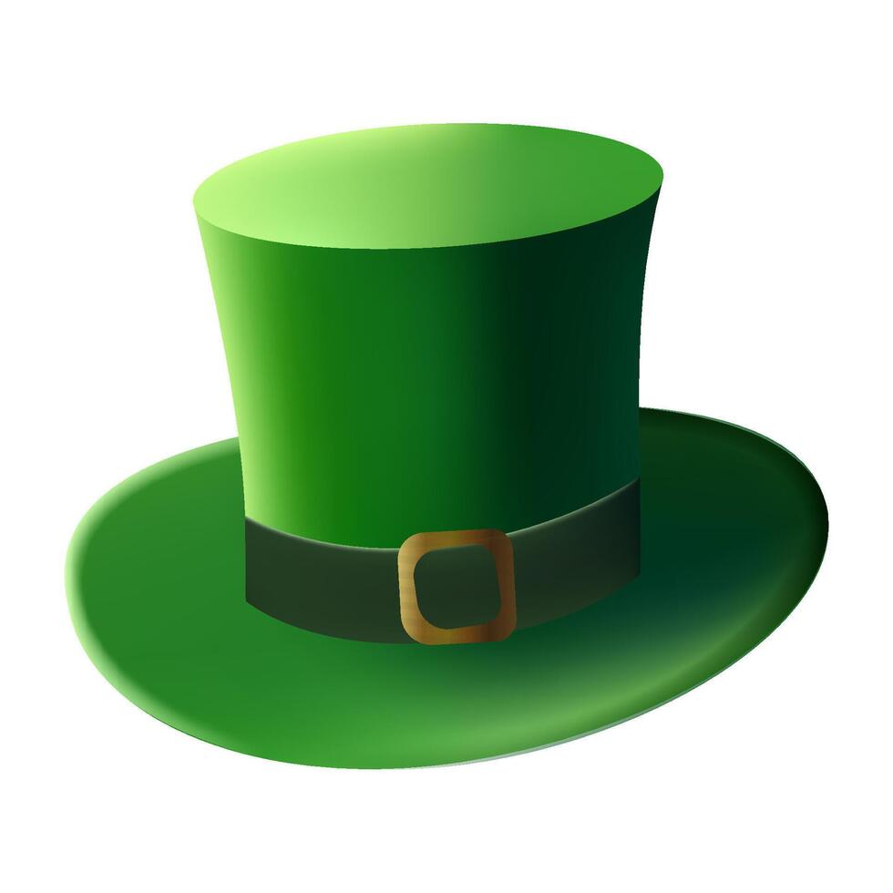 St. Patrick's day hat icon vector