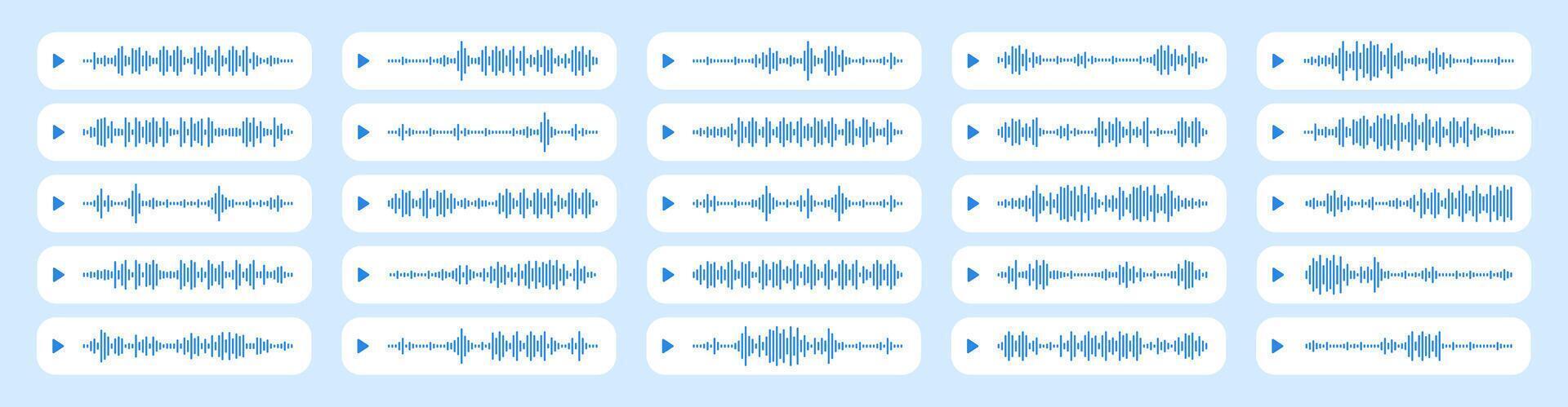 Podcast voice sound waves, music audio soundwaves vector