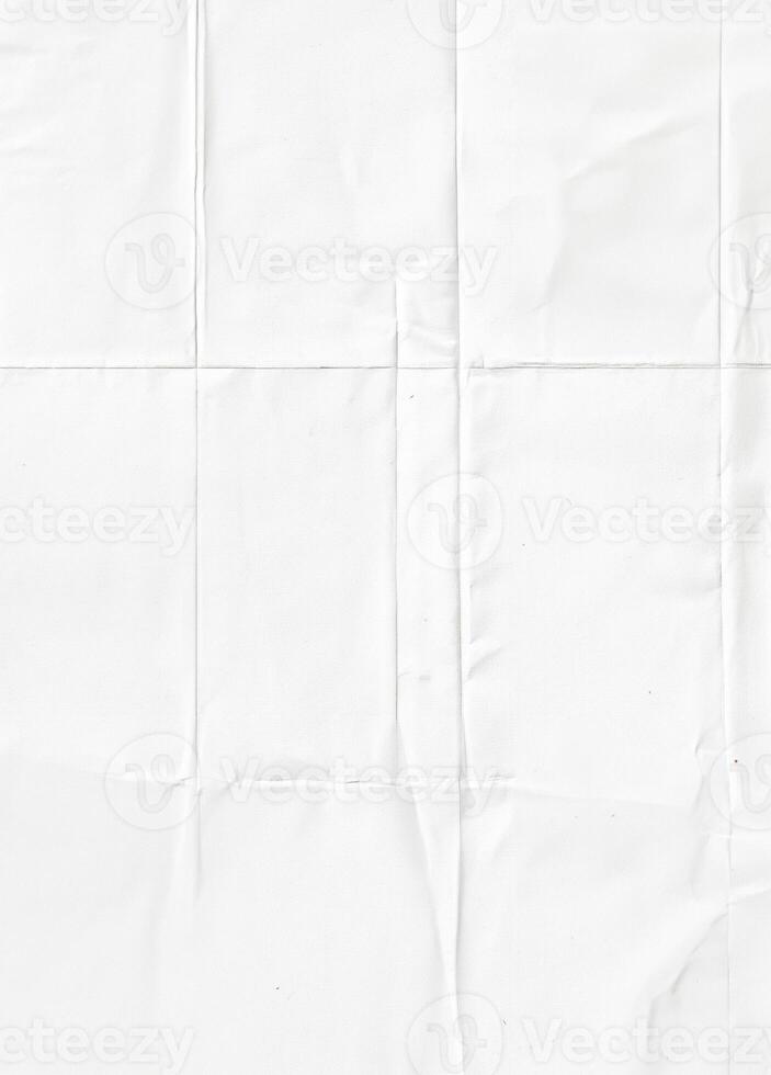 White crumpled paper texture with visible folds, ideal for backgrounds or design elements. photo