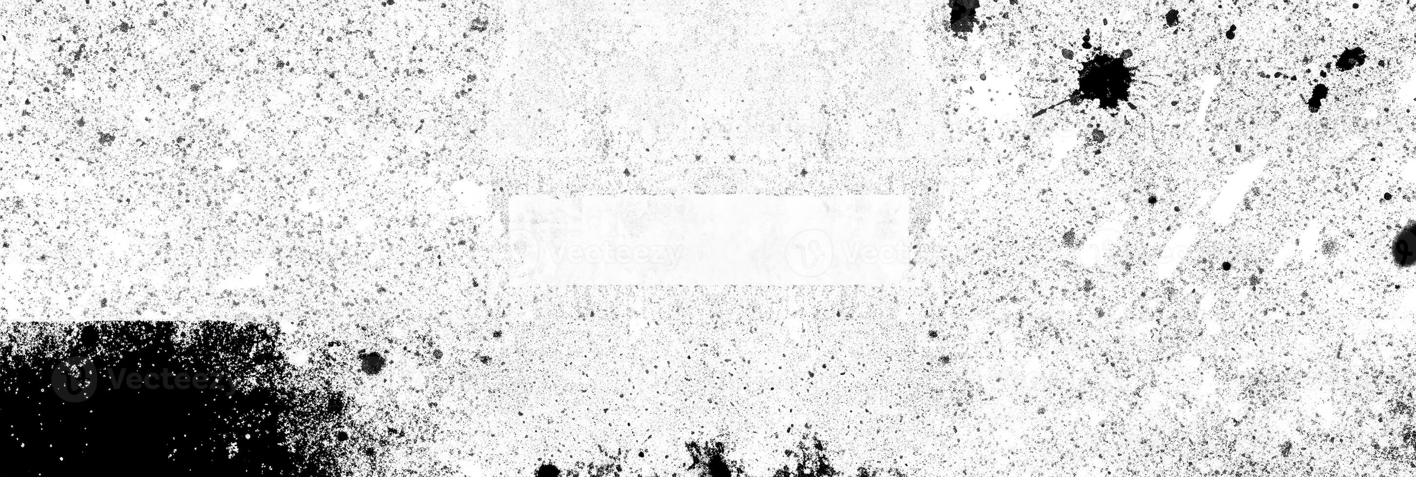 Abstract Black and White Splatter Texture with High Contrast Grunge Effect photo