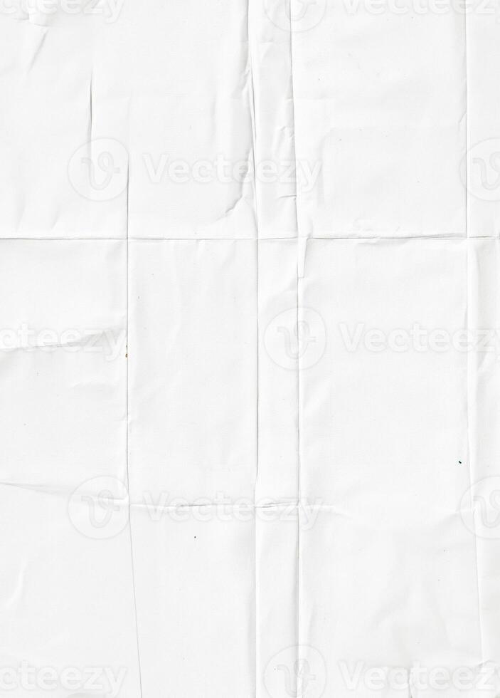 White crumpled paper texture with visible folds, ideal for backgrounds or design elements. photo