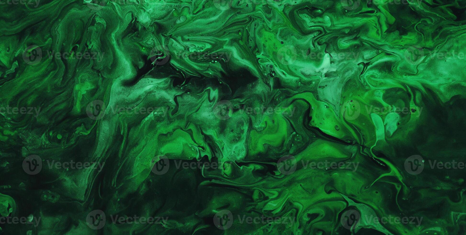 Luxurious Green Marble Texture with Luminous Liquid Art Effect photo