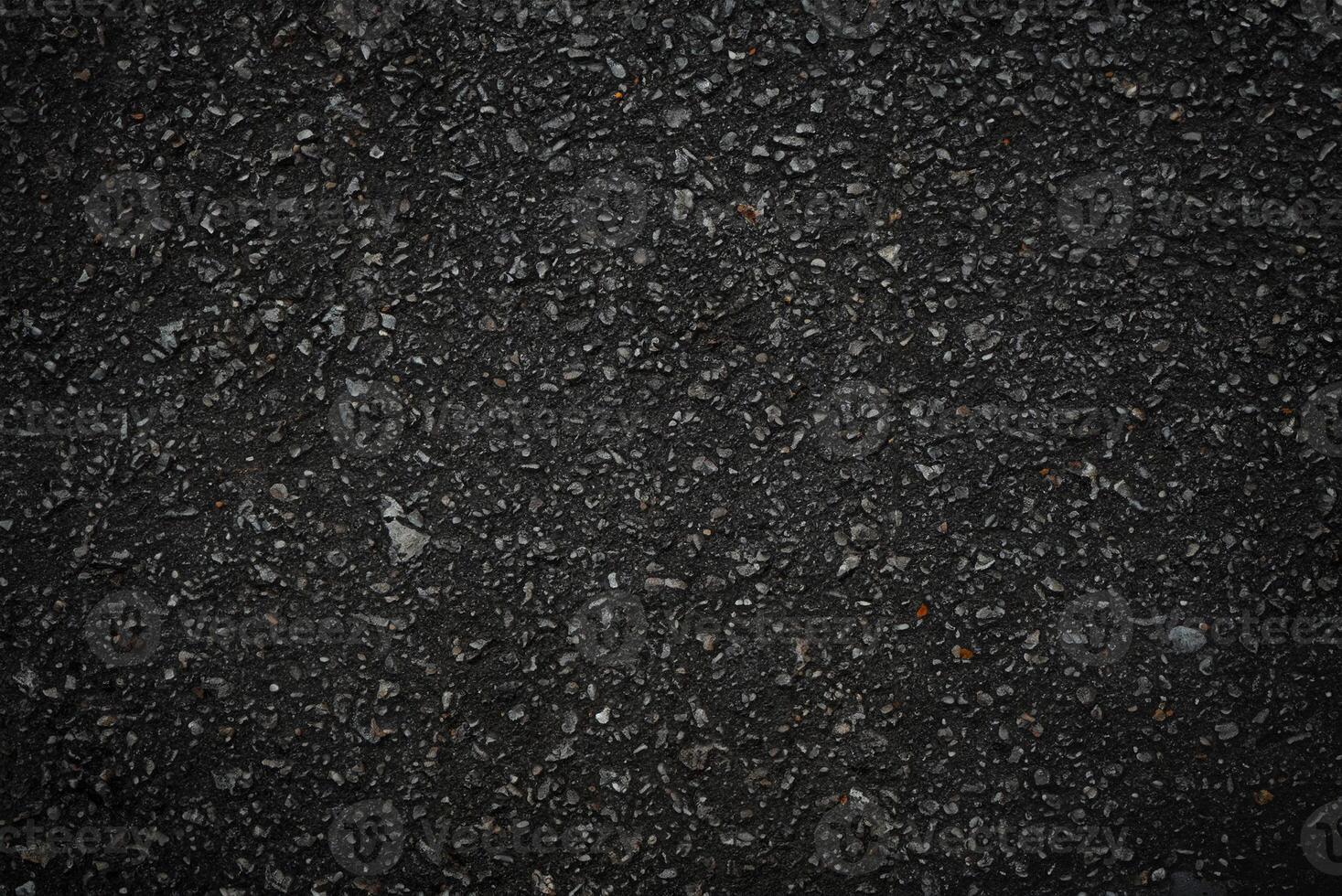 Close-Up of Asphalt Surface Texture photo