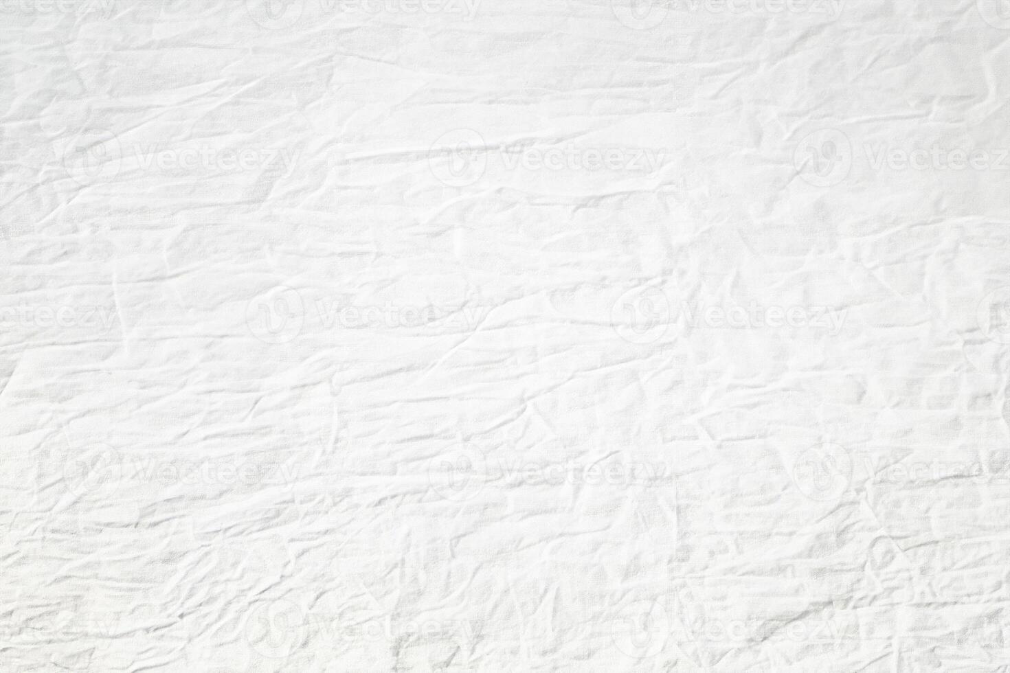 High-Quality Wrinkled White Cloth with Grunge and Grain Textures for Vintage and Retro Design Backgrounds photo