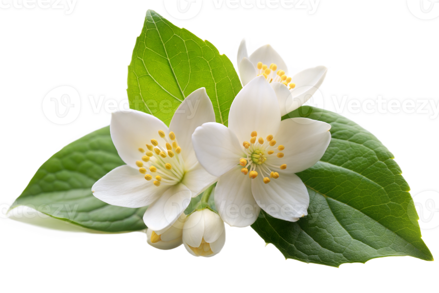 White Jasmine Flower Isolated on Transparent Background png