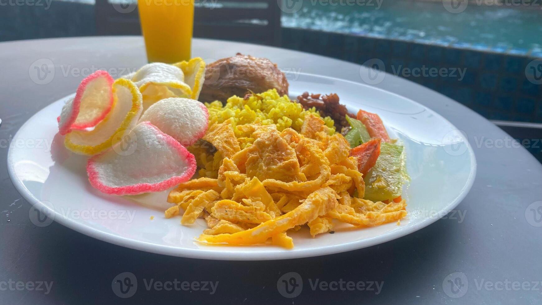 Indonesian Rice Plate.JPG photo