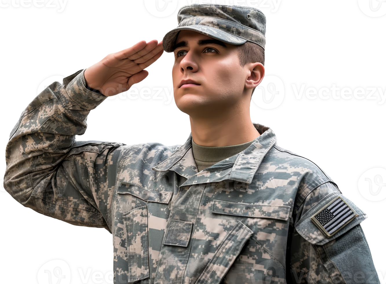 A soldier saluting in uniform png
