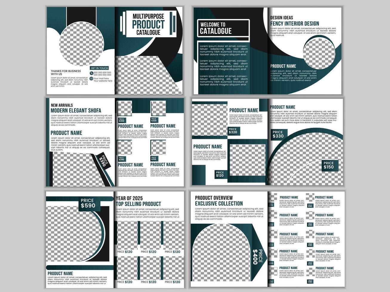 Modern Multipurpose Product Catalogue Design Template. vector