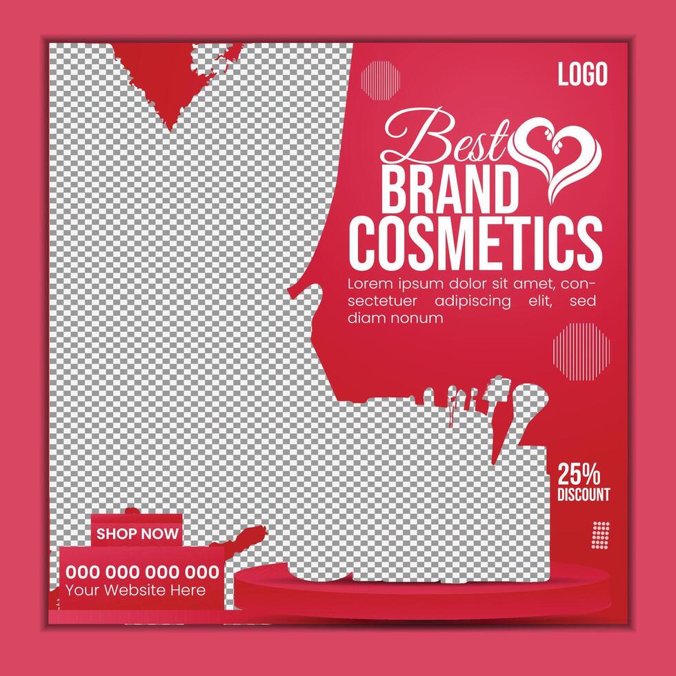 Best Brand Cosmetics - Shop Now vector