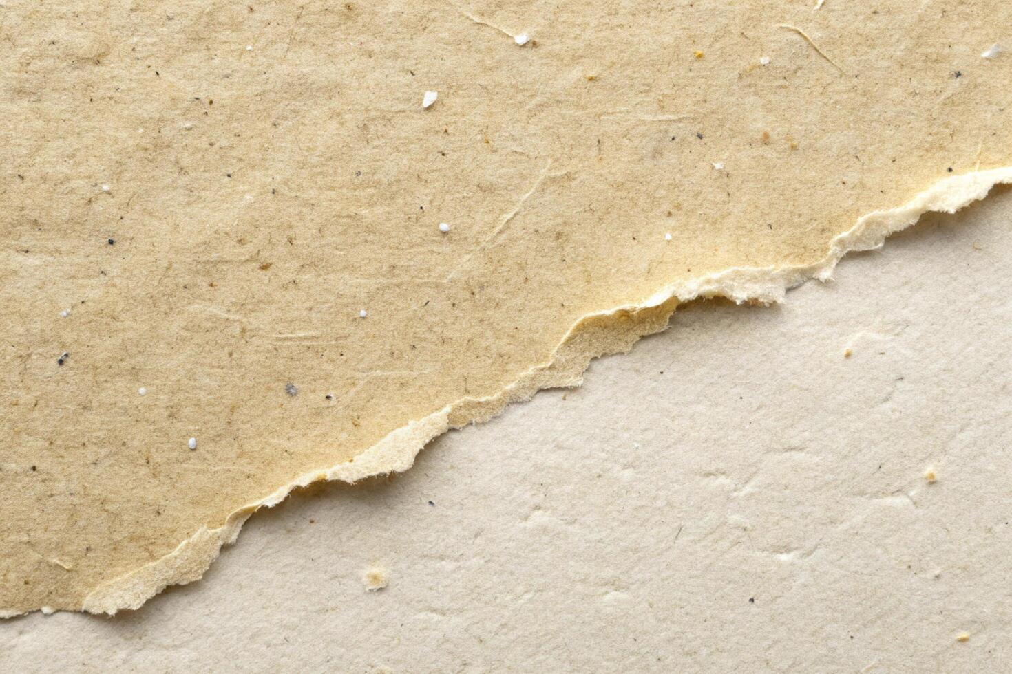 Eco beige recycle torn ripped paper background for your walpaper or presentation background photo