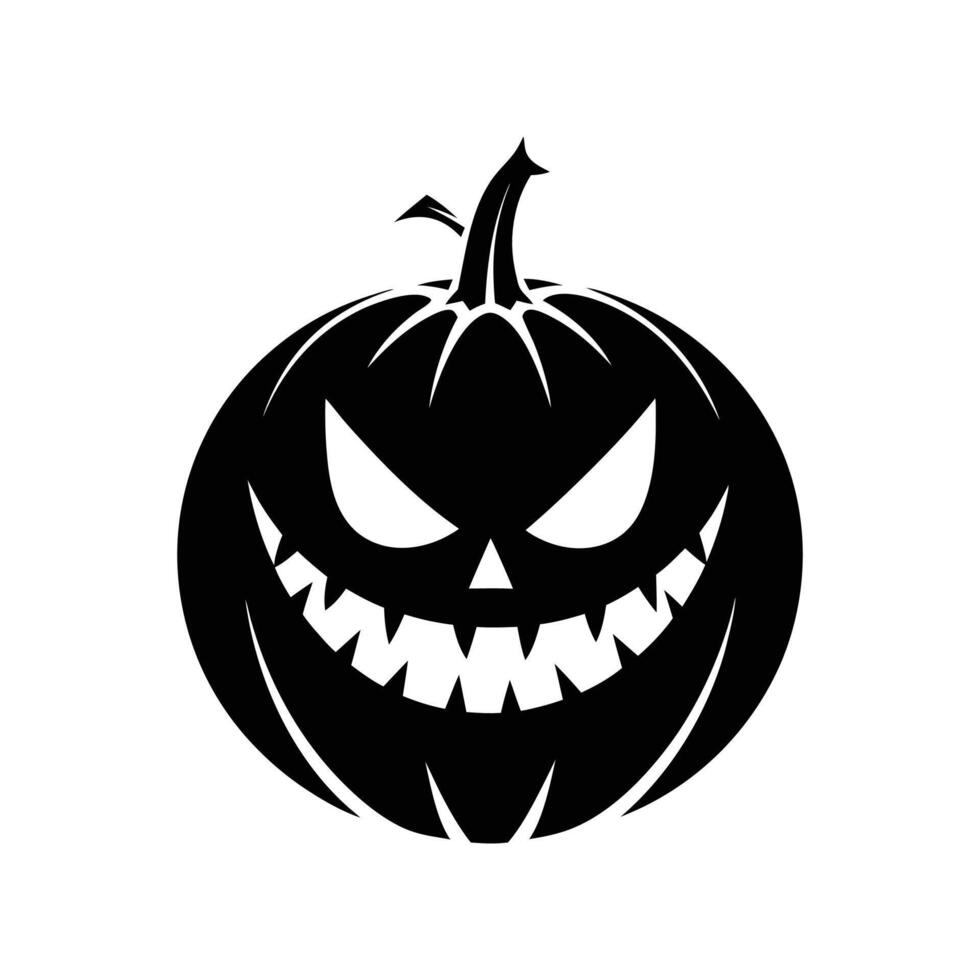 Halloween pumpkin car decal vector