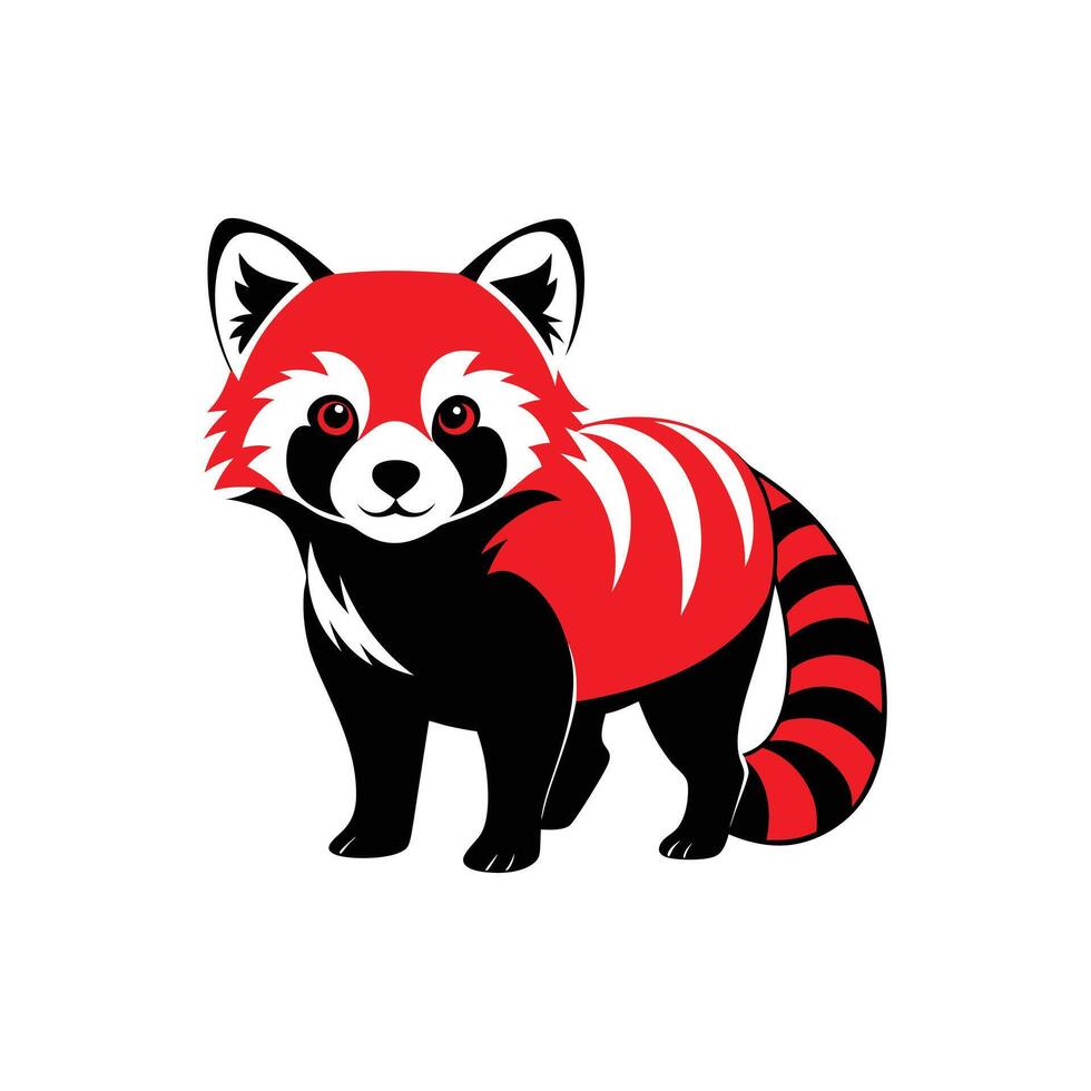 Red panda illustration illustration vector