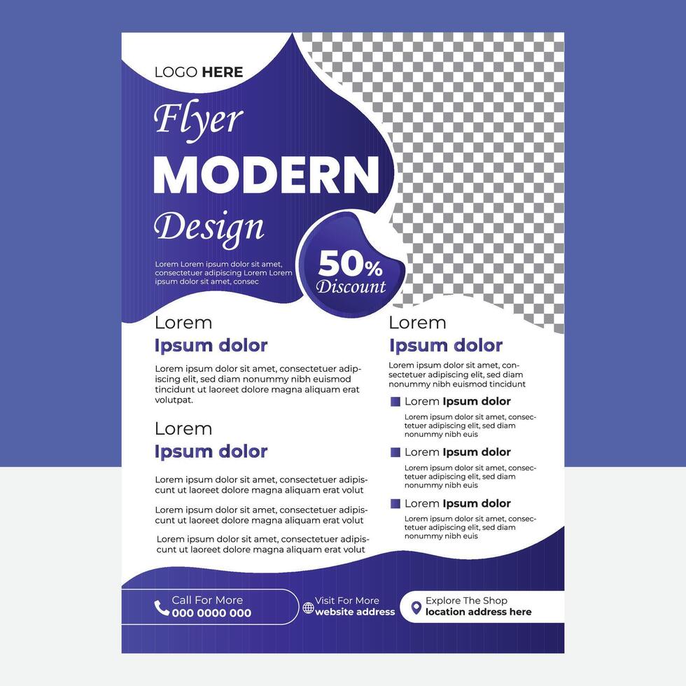 Modern And Creative Corporate Flyer Design Template vector