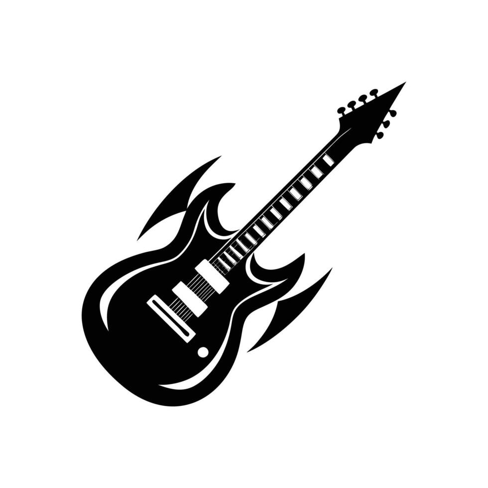 Guitar icon illustration vector