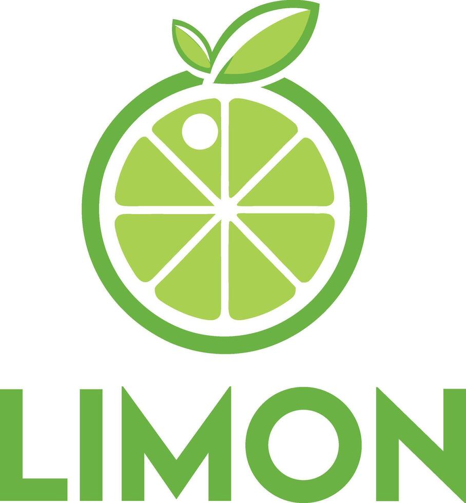 lemon lime logo design template vector