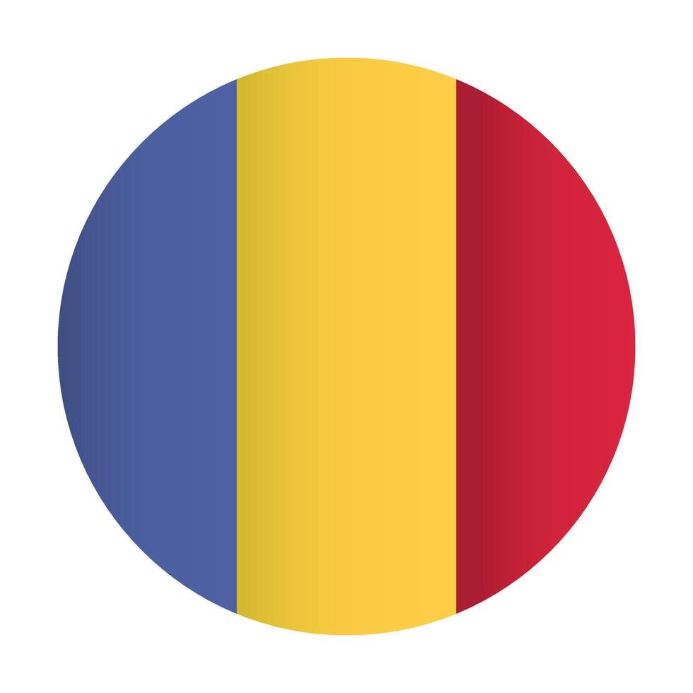 Romania national flag badge vector