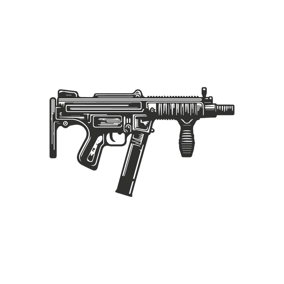 Set of Guns Design vector
