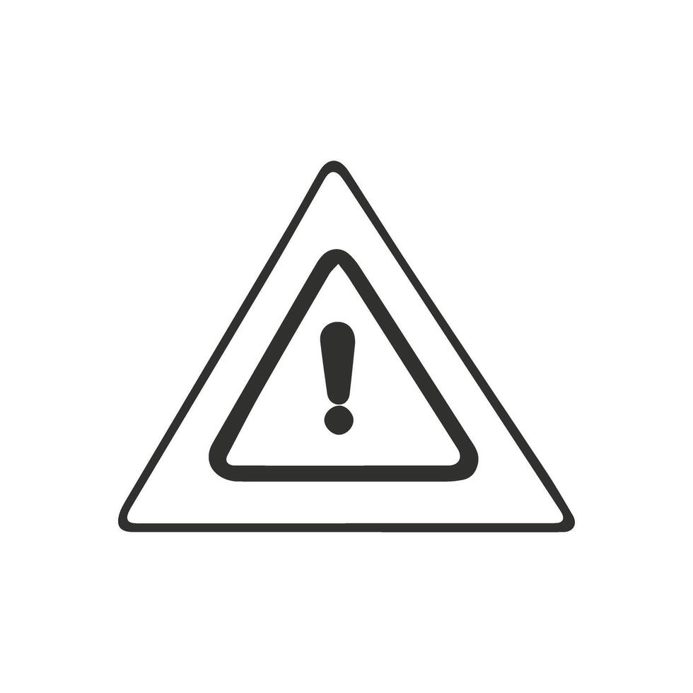 Minimalist Warning Signs Set vector