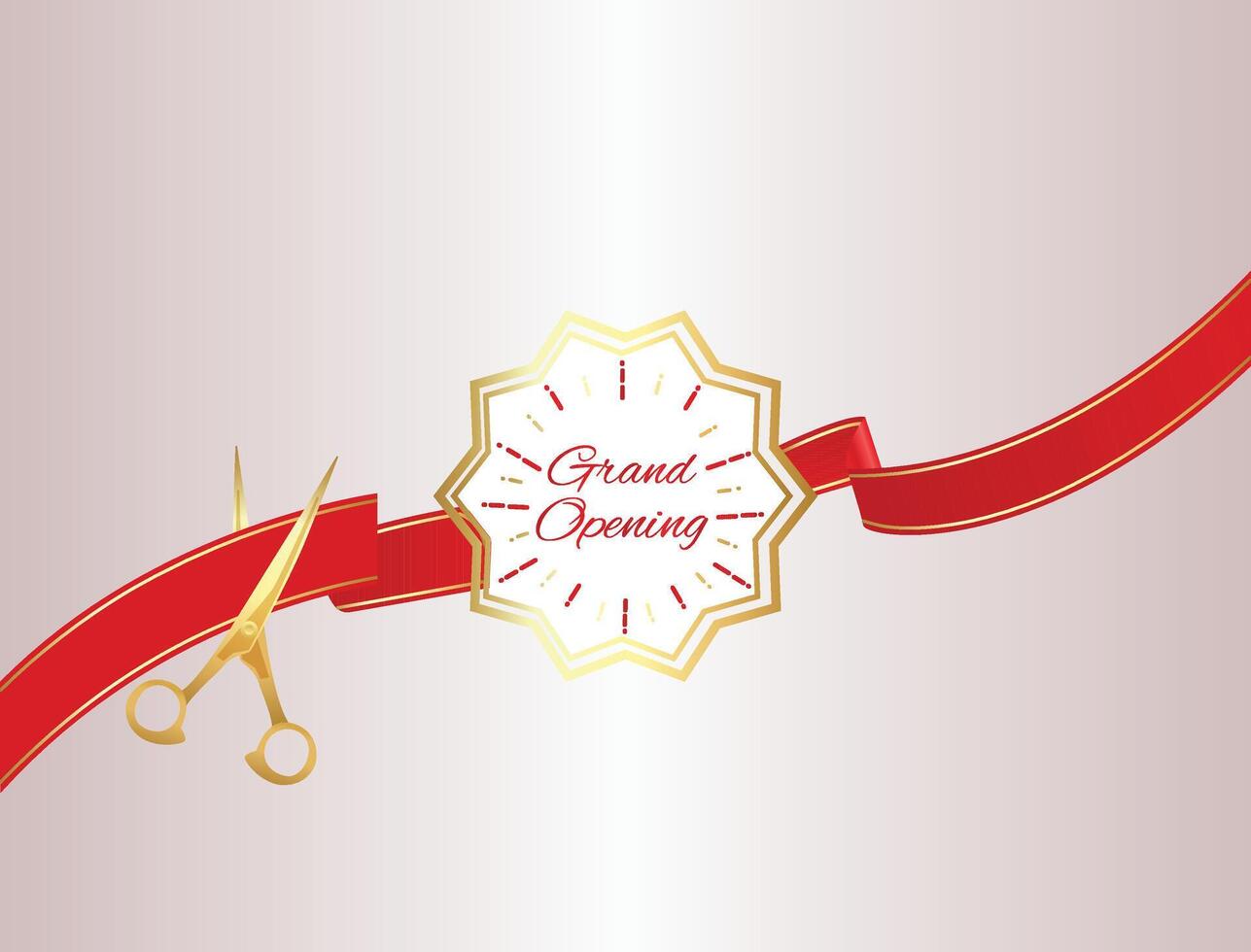 Luxury Grand Opening Banner with Gradient Background vector