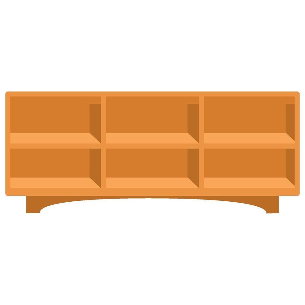 bookcase with drawers vector