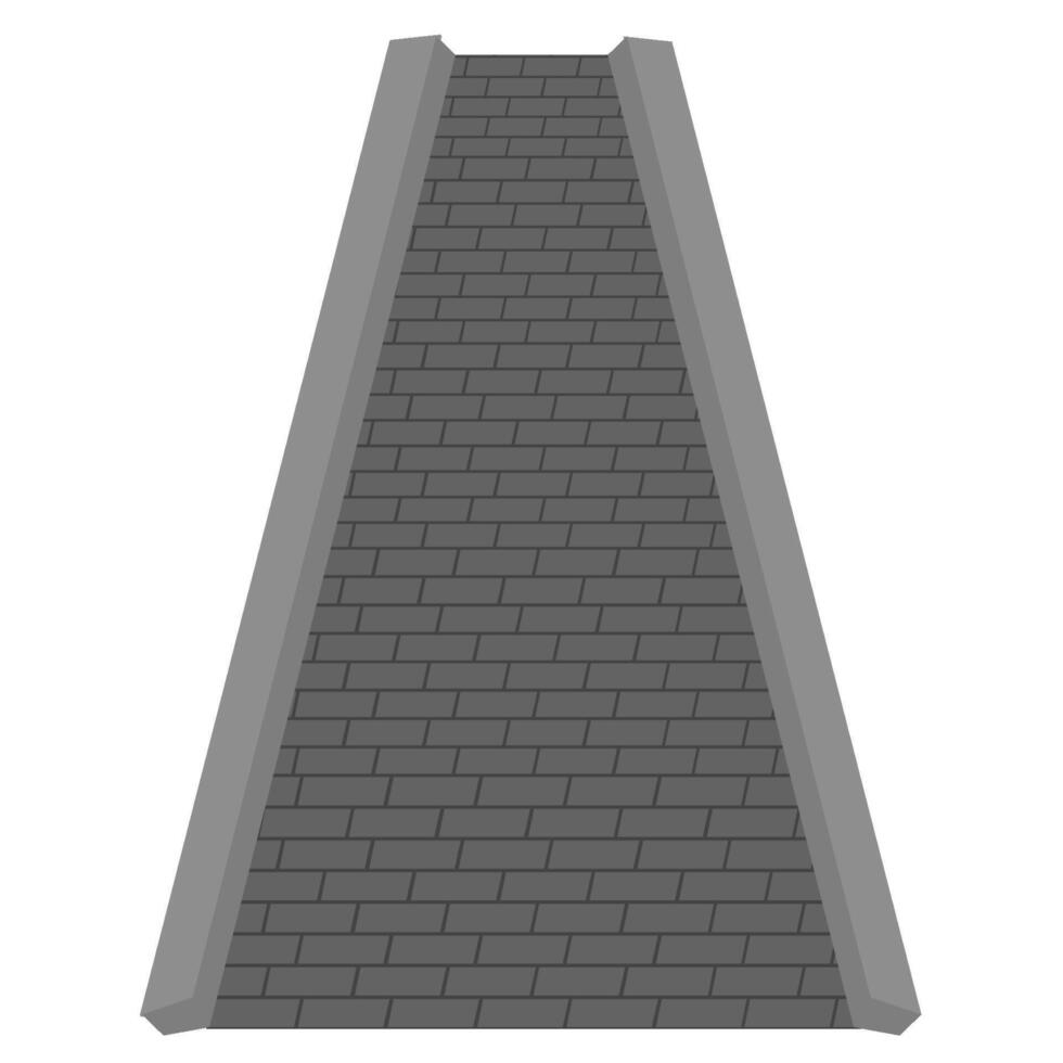Straight street paving stone texture vector