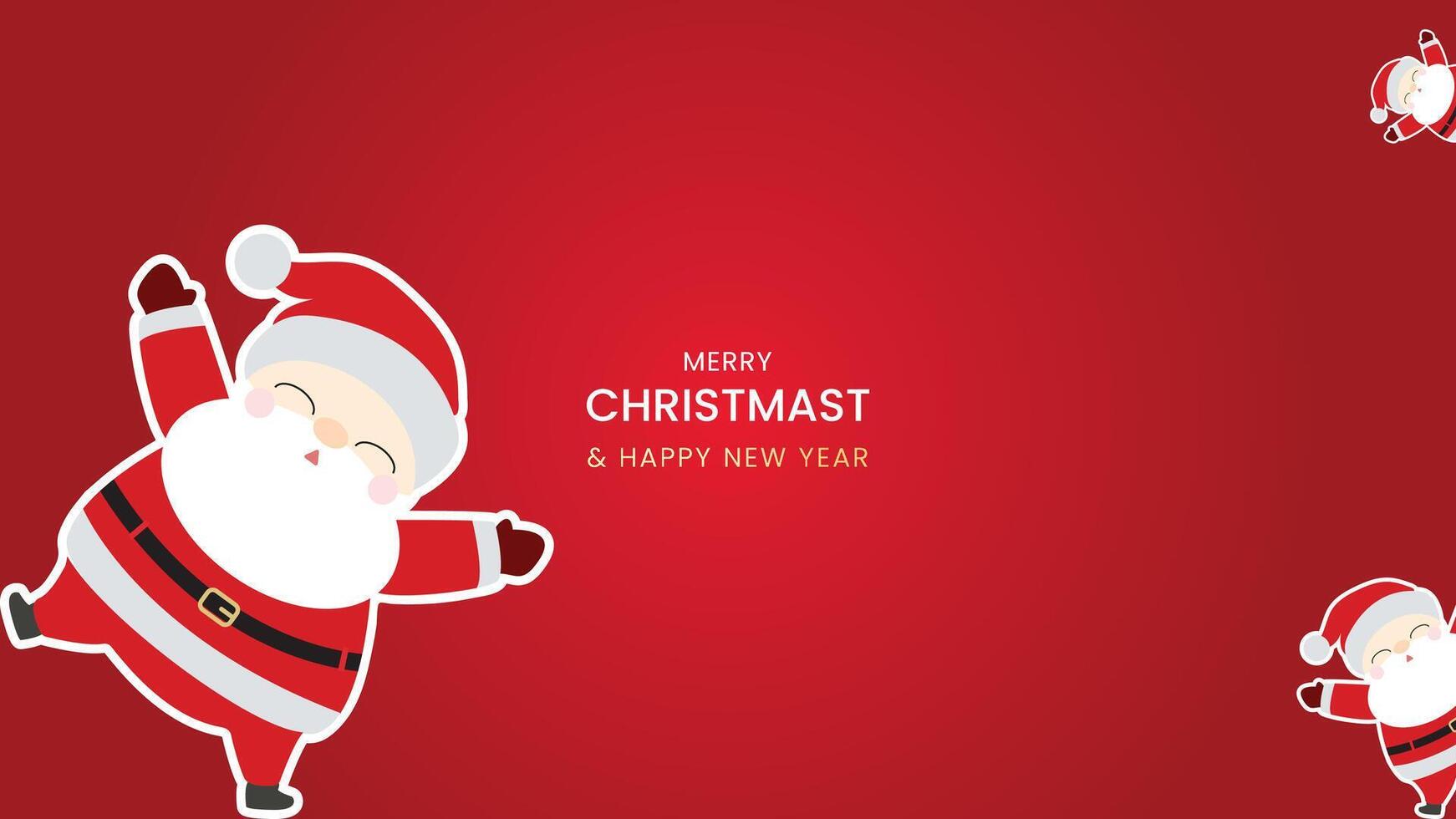 christmas background contain santa icon suitable for decoration holiday , simple minimalist and elegance background vector