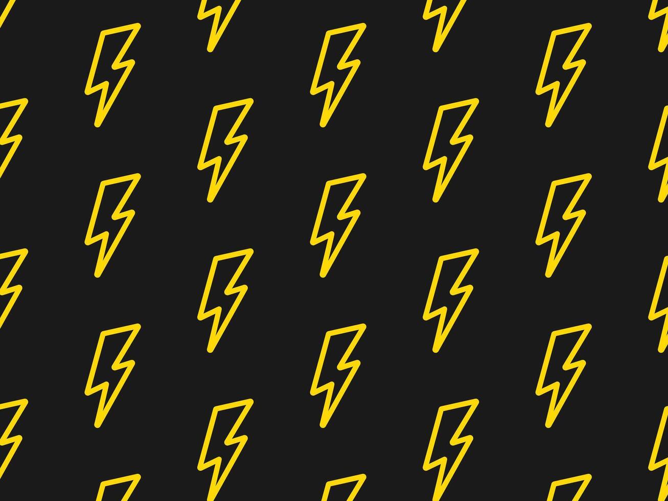 Lightning pattern. Dark background. illustration vector