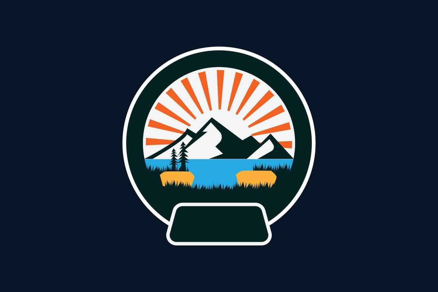 A logo for a company that sells camping gear vector