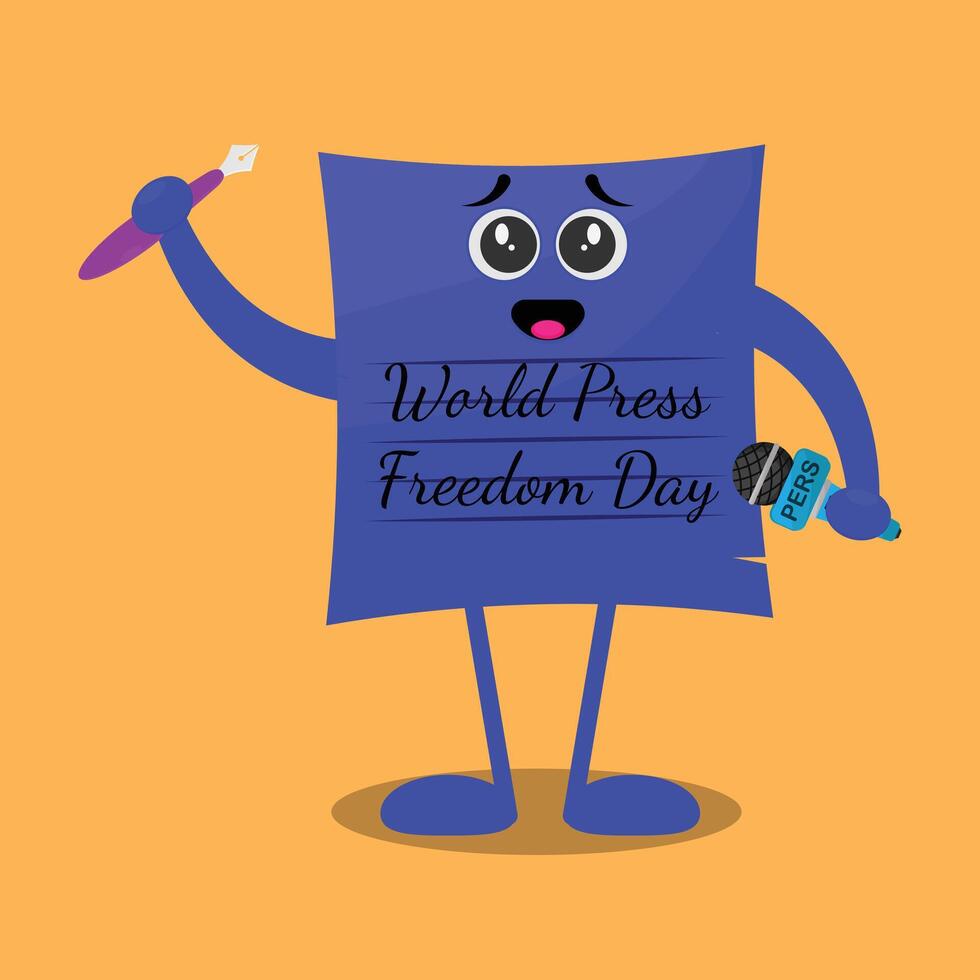 World press freedom day vector