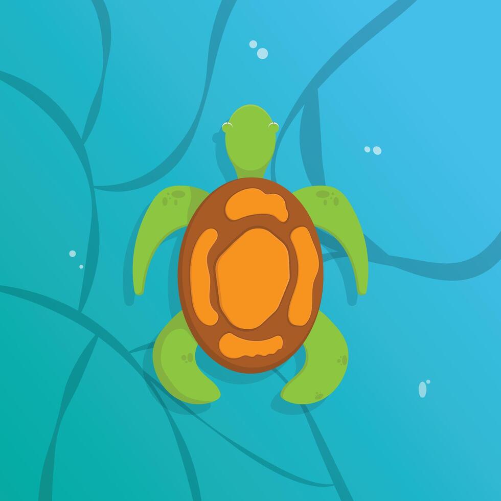 Sea turtle illustration illustration vector
