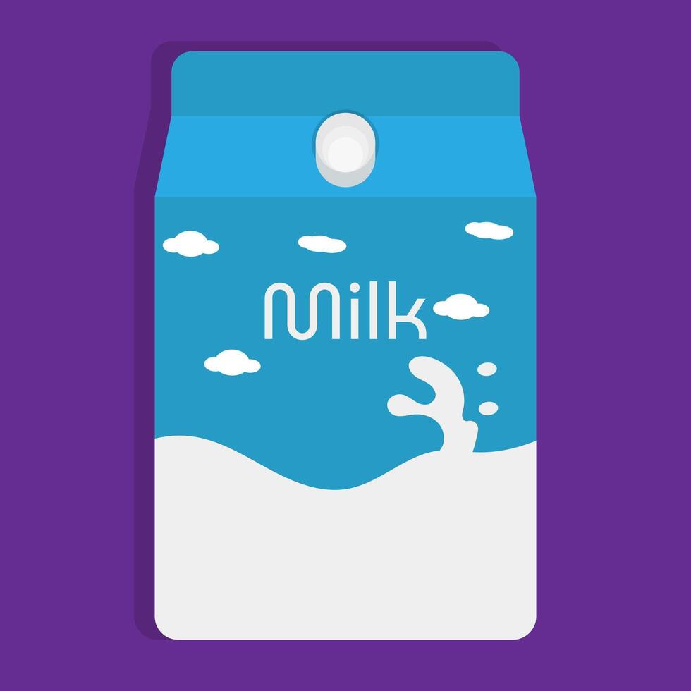 A milk carton with the word nik in it vector