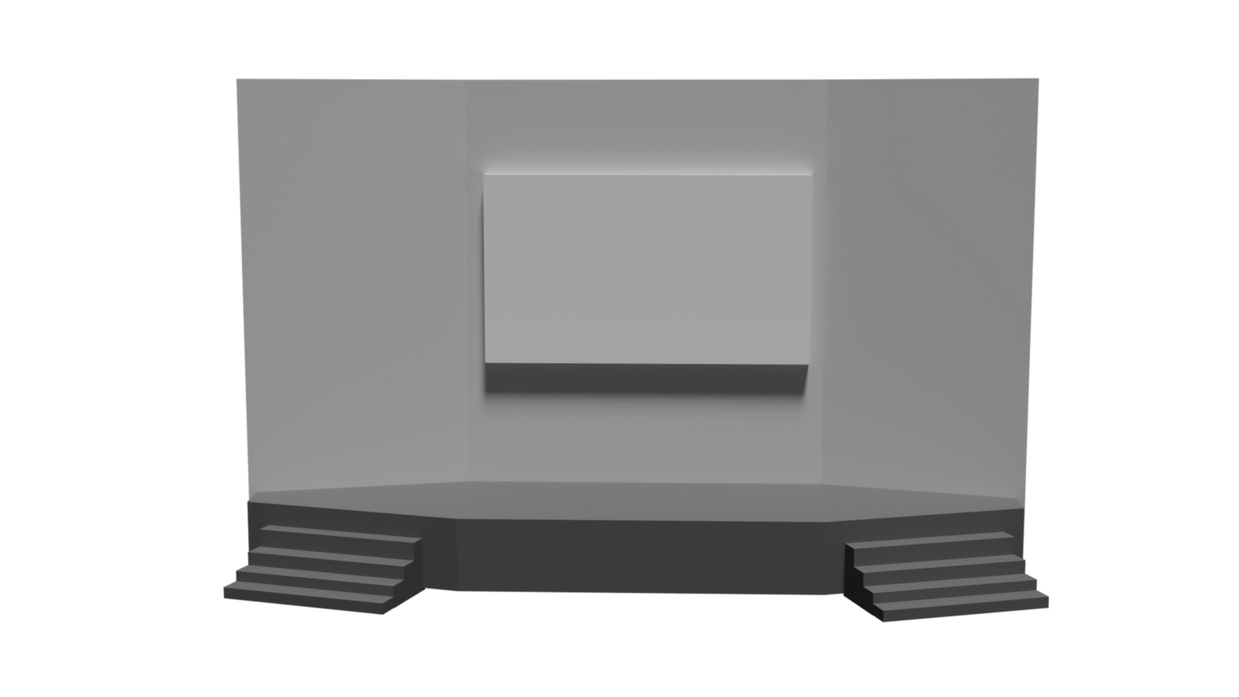 A white wall with a square on it png