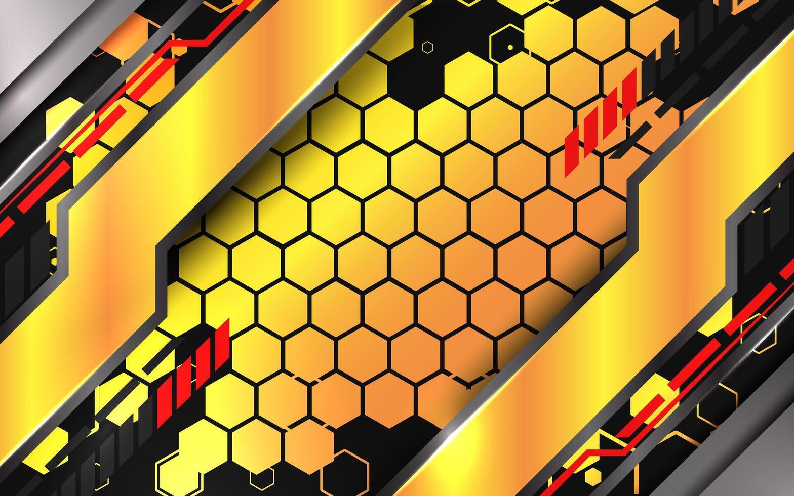 Modern gold and metallic abstract background vector