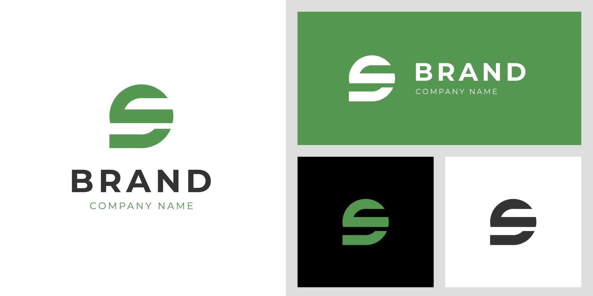 Initial letter SC, CS logo identity design, simple and creative brand name logo design vector