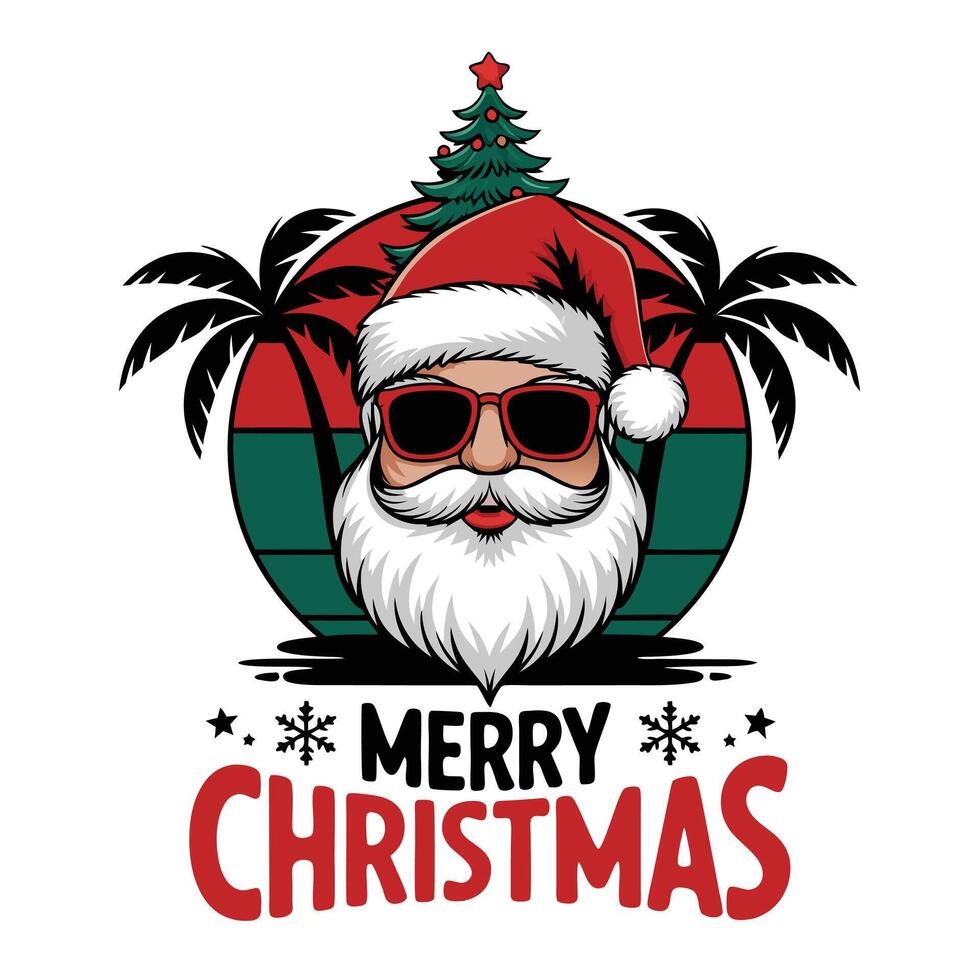 Merry Christmas background template vector