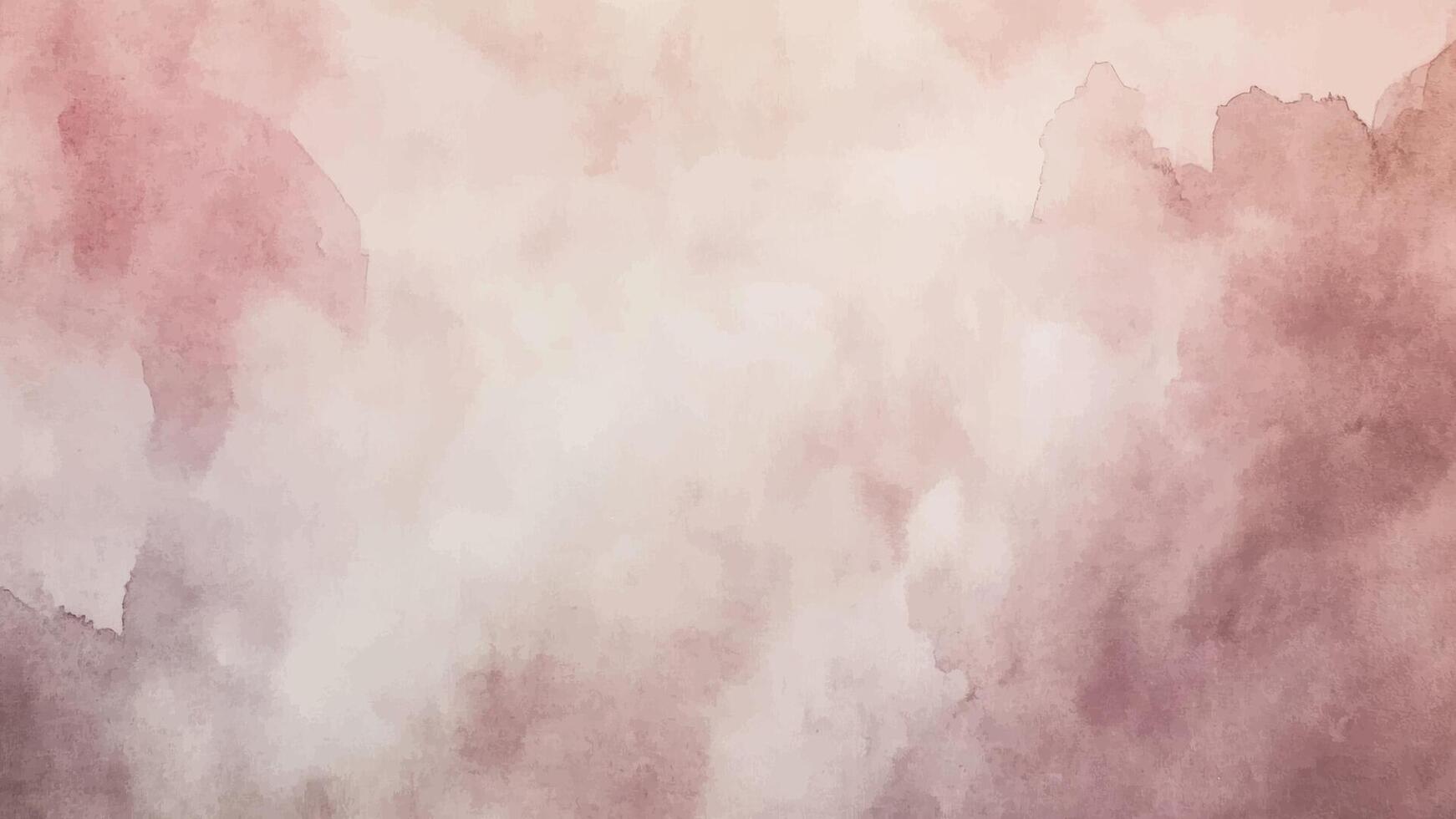 Abstract horizontal watercolor red pink background. Hand drawn delicate brush texture. Brush stroked painting pastel color vector